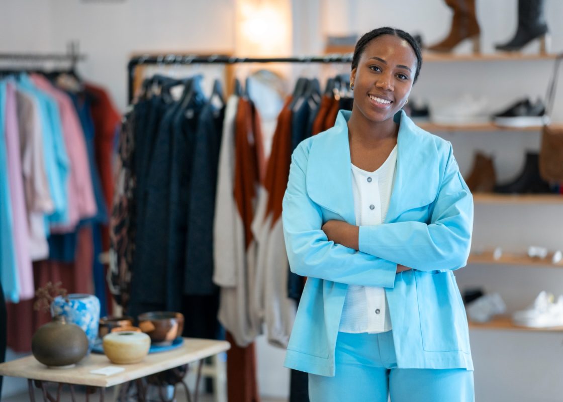 Medium Shot Black Woman Running Small Business (1)